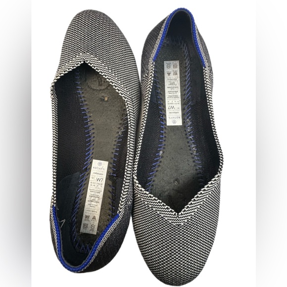 Rothy's Retired Grey Birdseye Cloud Round Toe Shoe Size 7 - Picture 13 of 16